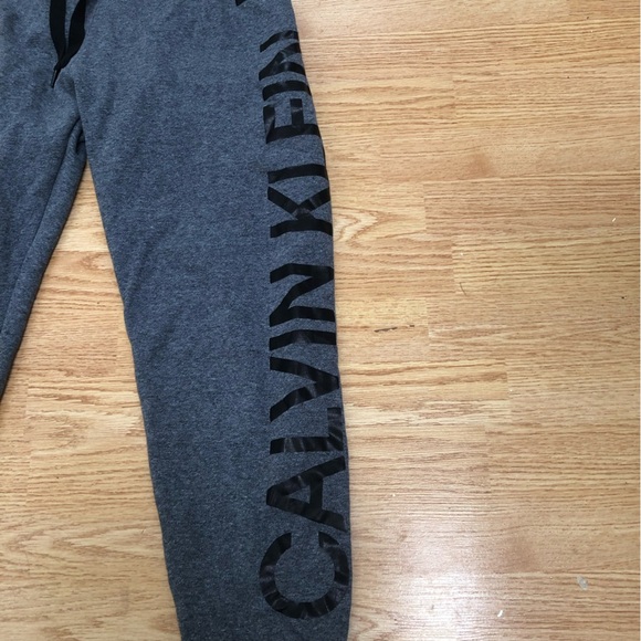 Calvin Klein Gray Sweatpants with Bold Branding size medium ladies- gently worn - Picture 2 of 7